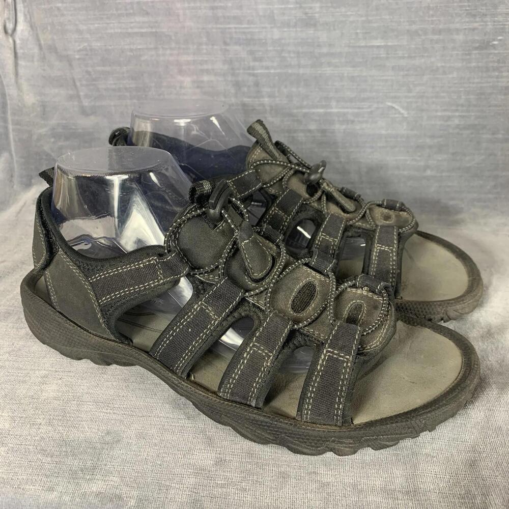 OZARK TRAIL Mens Size 9 River Sandal Open Toe Black Cushion Foam